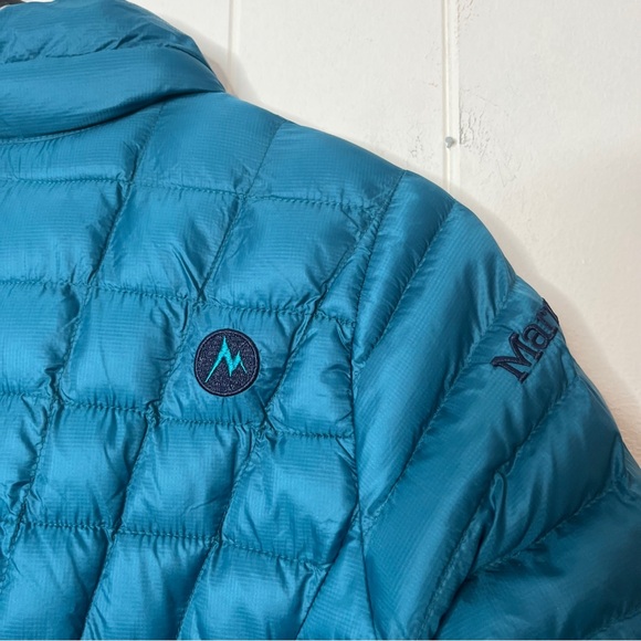 Marmot Women's Featherless Quilted Puffer Jacket Lightweight Insulated Teal XS - Picture 7 of 9